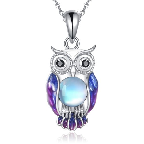Eulen halskette 925 sterling - eulen,
