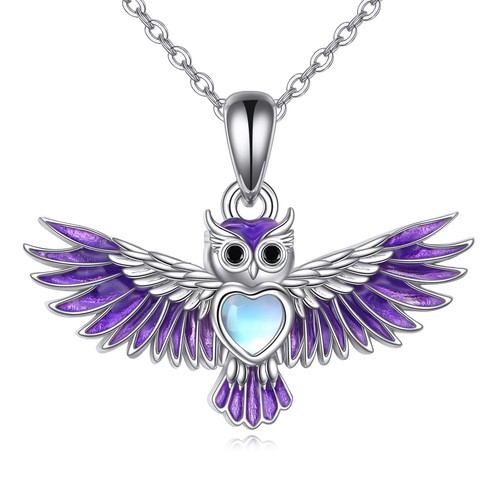 Eulen halskette sterling - eulen,