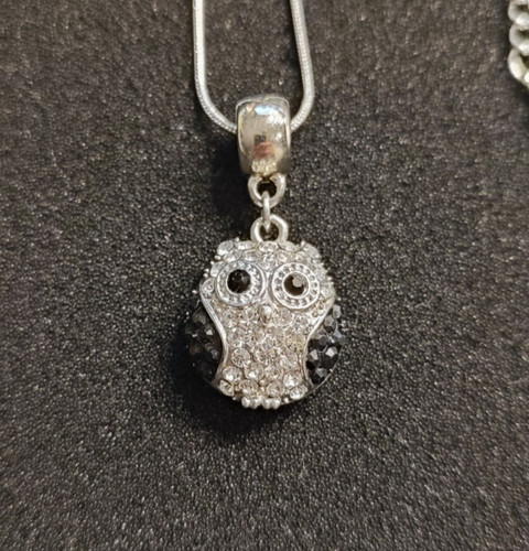 Eulen anhänger mit strass - eulen,