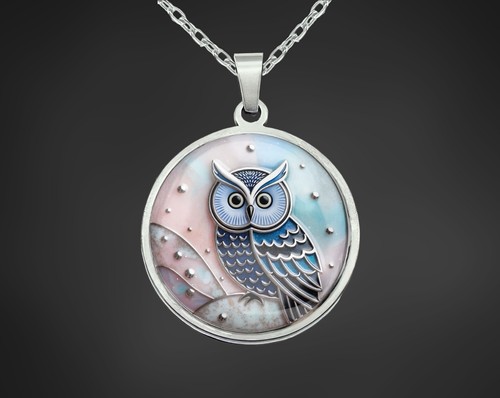 Eulen halskette kette mit - halskette,