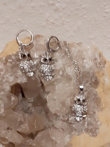 Schickes eulen schmuckset - schickes,