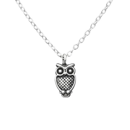 Eulen halskette 925 - 925, silber
